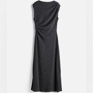 Elegant Gray Sleeveless Dress